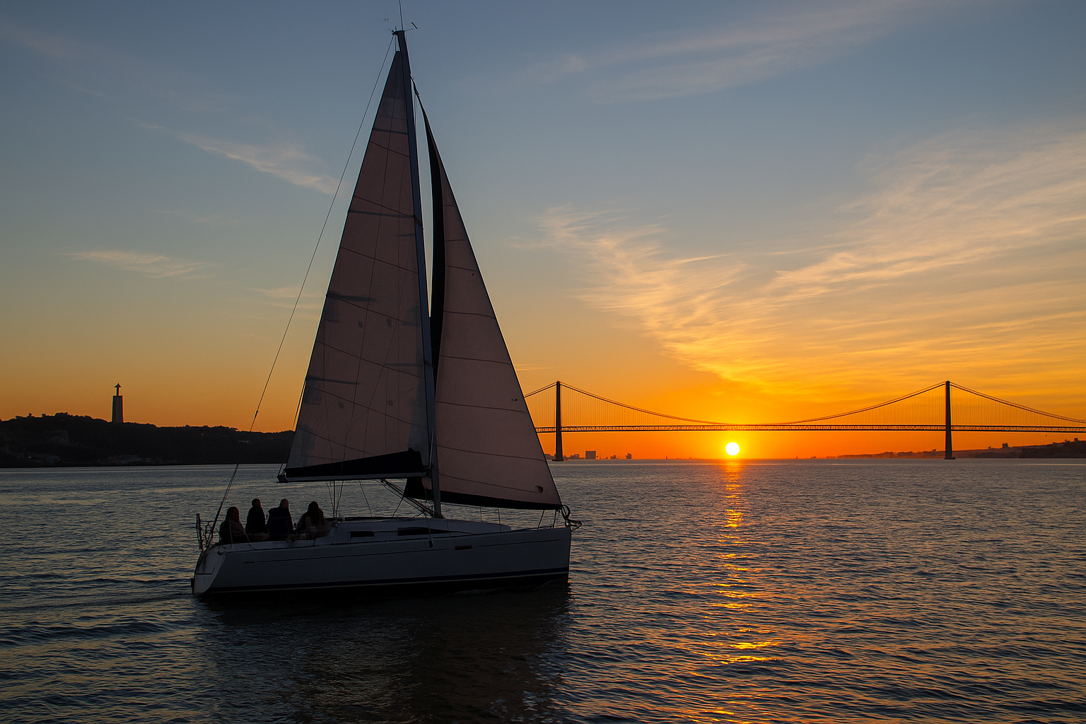2 Hour Lisbon Sunset and Wine Sailing Tour