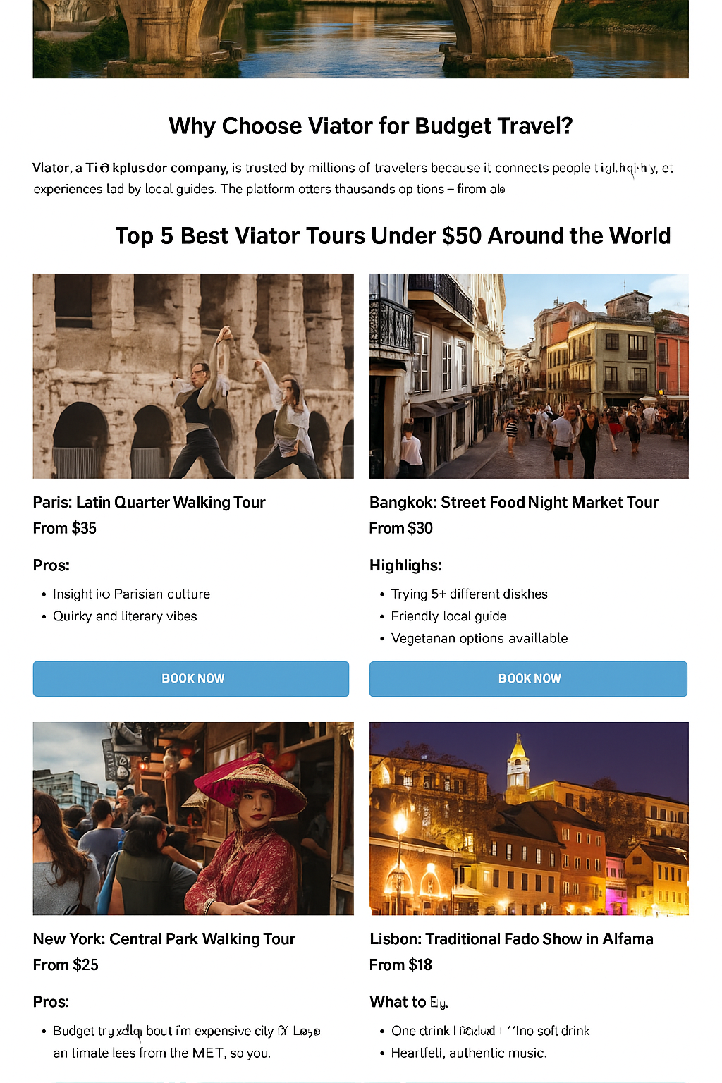 Best Viator Tours Under $50