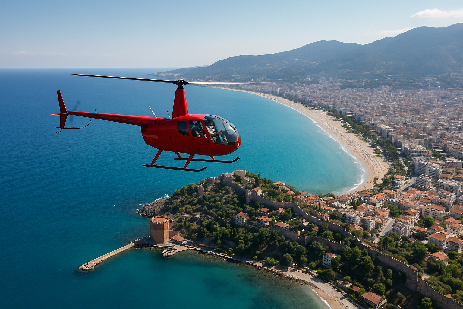 helicopter experience over alanya