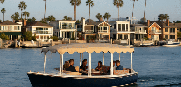 Electric Boat Rental Adventure in Newport Beach